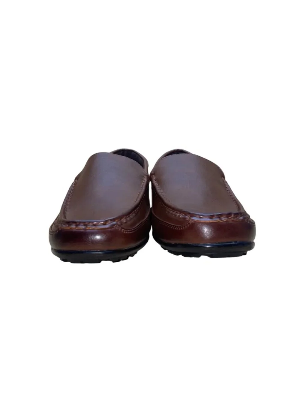 Deer Stags Men’s Brown Faux Leather Slip-On Drive Loafers Shoes Size 10M